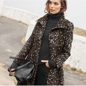 Via Spiga Leopard Coat - Sz. 14